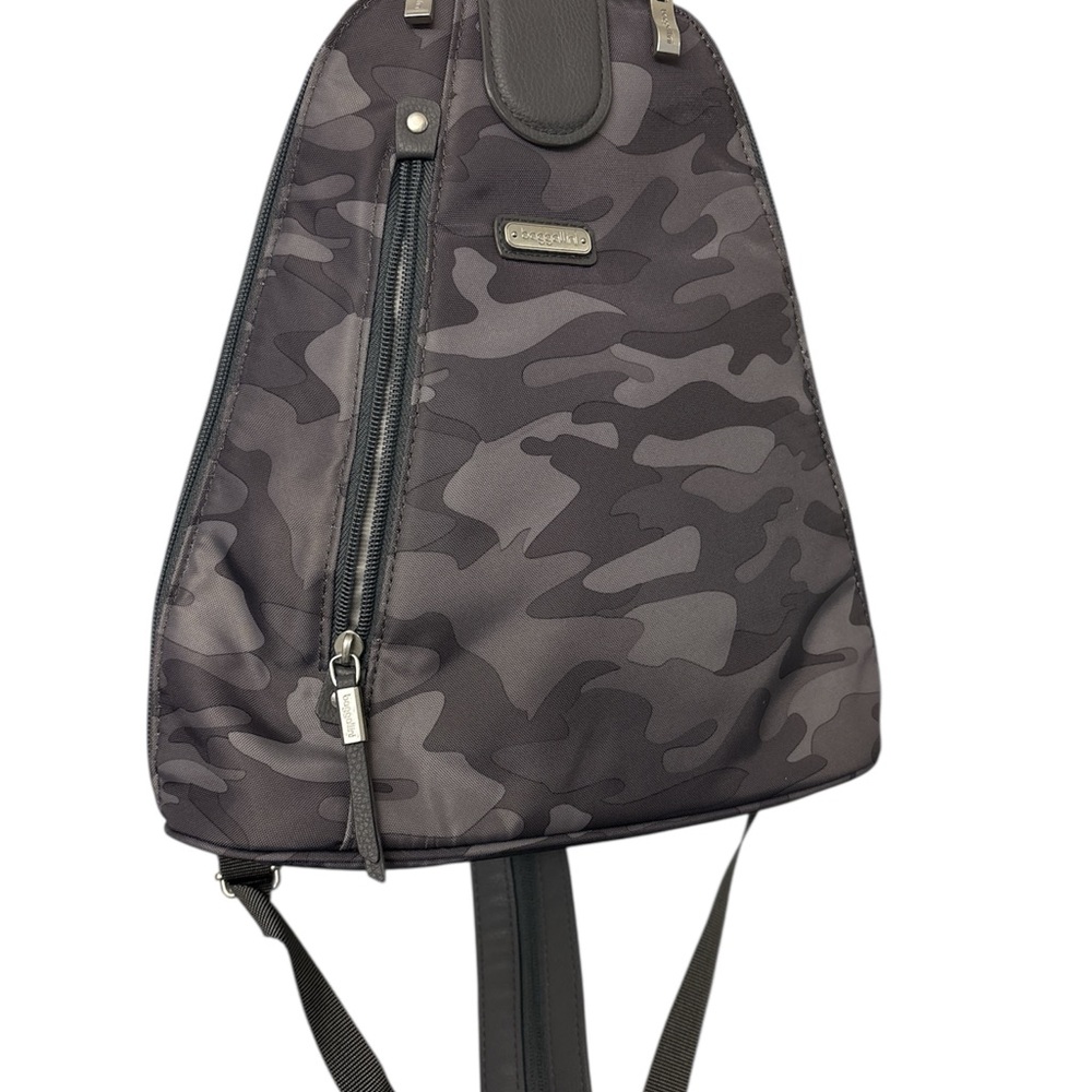 Baggallini Gray Camouflage Backpack